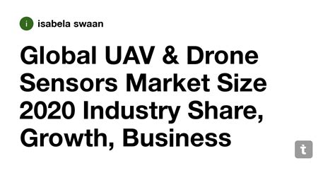 Global UAV & Drone Sensors Market Size 2020 Industry Share, Growth ...