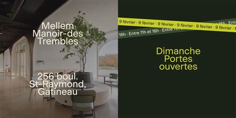 Portes ouvertes au Mellem Manoir-des-Trembles, 256 Boulevard St-Raymond ...