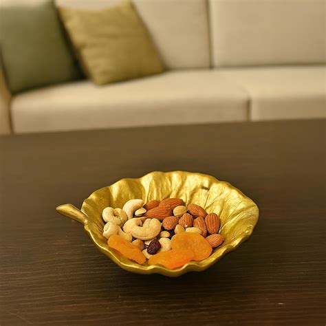 VON CASA Golden Embossed Bowl – Royal Festive Carved Bowl – MARKET99