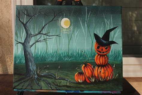 Halloween Paint Ideas Canvas at Rita Lisa blog