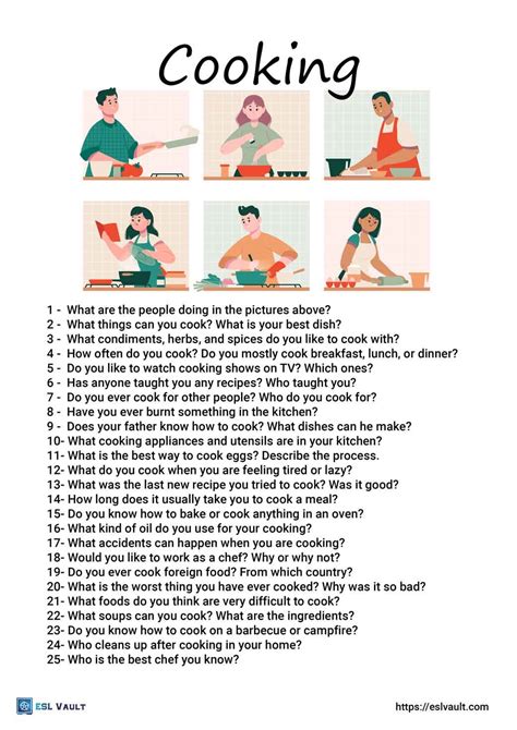 Image result for ESL Cooking Examples