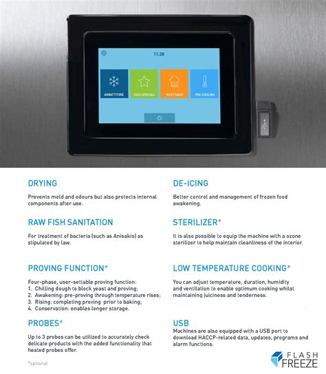 Flash Freeze Exclusive Line : A Blast Freezer and Blast Chiller in One ...