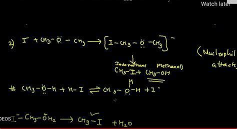 Reaction of Iodomethane to methoxy methane. - Brainly.in