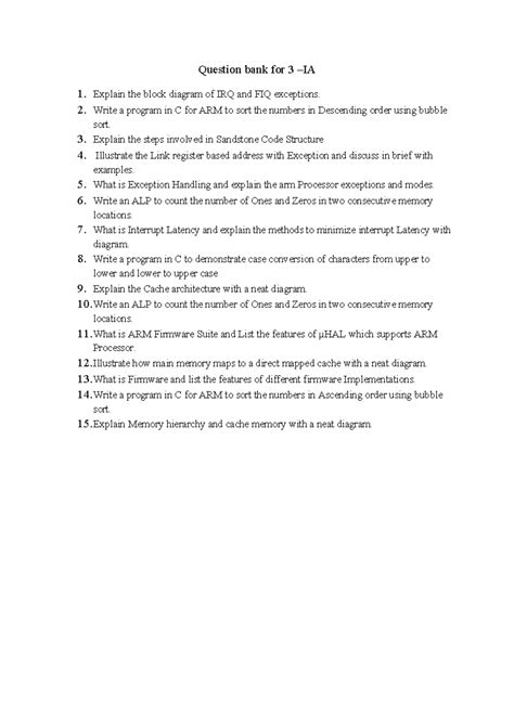 Question bank for 3 - ... - Question bank for 3 –IA 1. Explain the ...