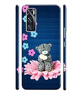 AURA Teddy Bear & Pink Background Designer | Printed Hard Back Cover ...