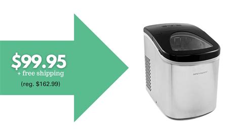 Compact Stainless Steel Ice Maker $99.95 :: Southern Savers