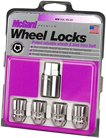 McGard 24154 Chrome Cone Seat Wheel Locks (M12 x 1.25 Thread Size ...