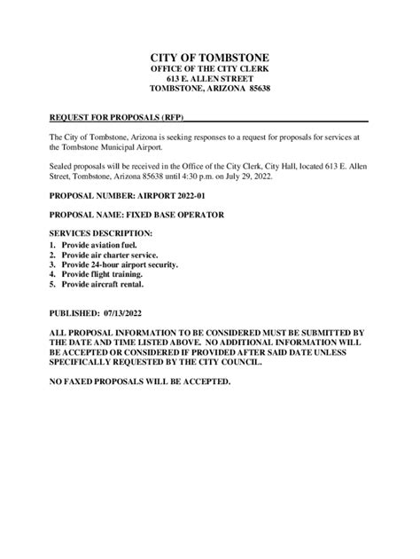 Fillable Online cityoftombstoneaz.govcontact-usContact UsCity of ...