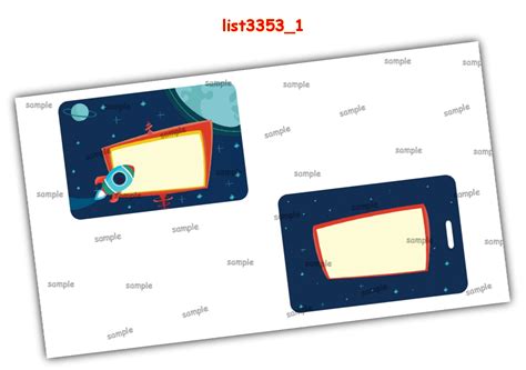 Space theme designs in Tambola Housie, Cards, Labels