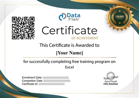 Free Microsoft Excel Certification Course - DataFlair