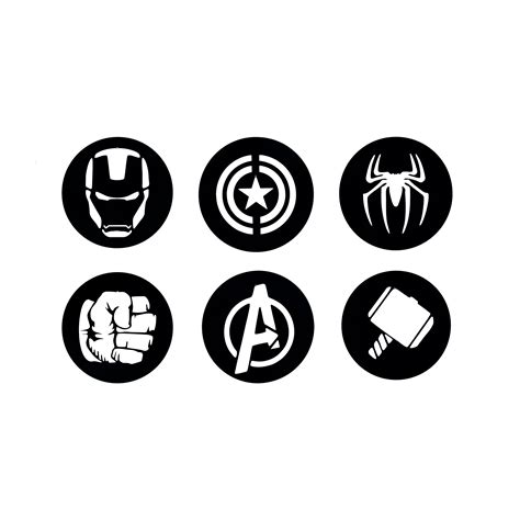 Craftter Set of 6 MDF Wooden Avengers Decorative Wooden Wall Art Panel ...