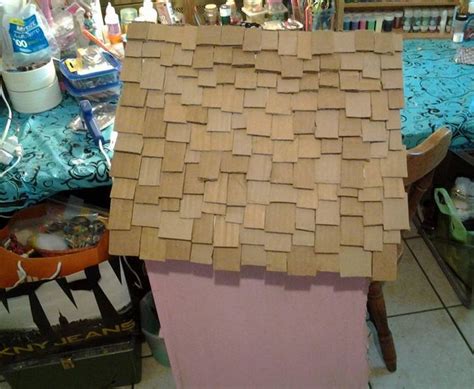 Cardboard House Craft for Kids
