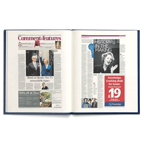 Margaret Thatcher Daily Telegraph Personalised Deluxe History Book By Historic Newspapers