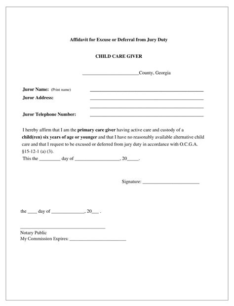 10 FREE Jury Duty Excuse Letter Templates In MS Word | Google Doc | PDF
