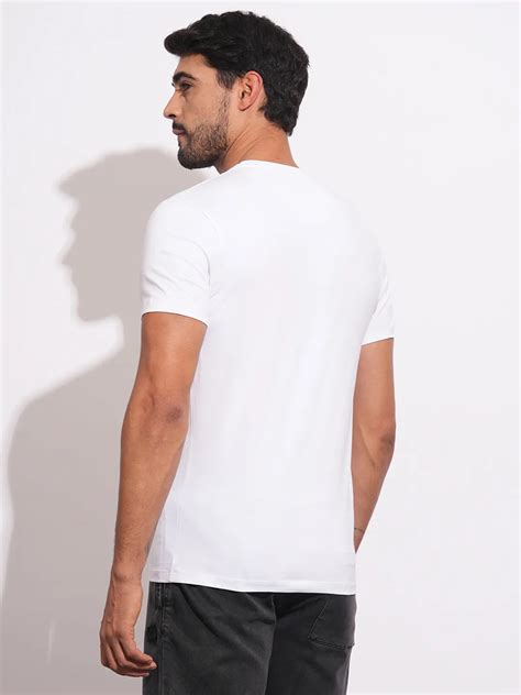 Being Human Mens-Top Crew Neck White