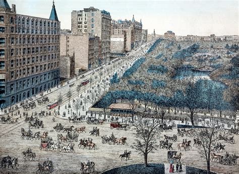 Central Park entrance at Fifth Avenue & 59th Street - 1886