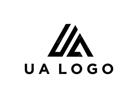 Premium Vector | Ua logo design vector illustration