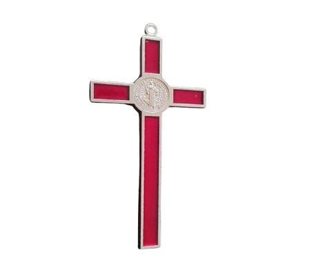 Benedictine Metal Cross Crucifix Cross Saint Benedict – kingnqueenz.com