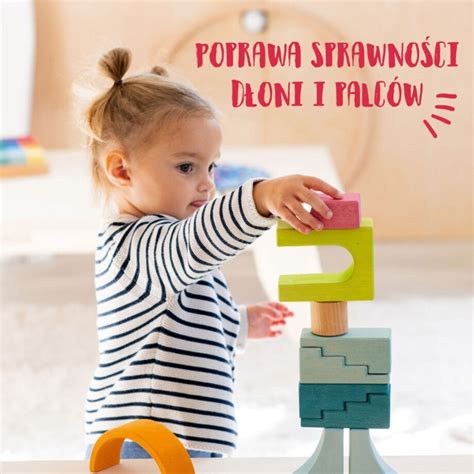 Układanka drewniana w ramce – klocki drewniane Grimm's dla rocznego ...