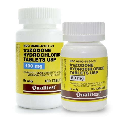 Trazodone HCl, 100 Tablets/Bottle | McGuff