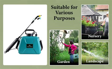HASTHIP® Electric Agriculture Sprayer with 5L Watering Can & 3m Pipe ...