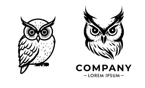 Premium Vector | Owl logo set owl logo vector silhouette