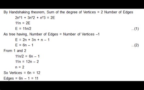 A tree has 2n vertices of degree 1, 3n vertices of degree 2, n vertices ...