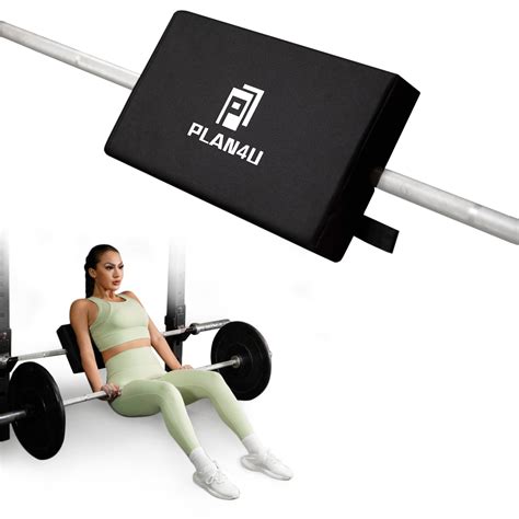 Plan4U Hip Thrust Back Pad for Squat Rack & Olympic Barbell Bar, Bench ...