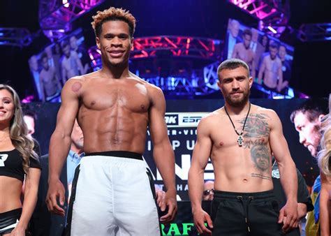 Haney Lomachenko. Photos and videos from the ceremonial weigh-in ...