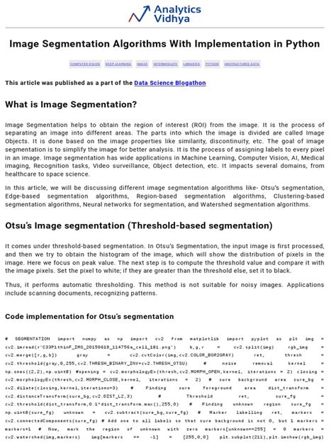 Image Segmentation Python 的图像结果
