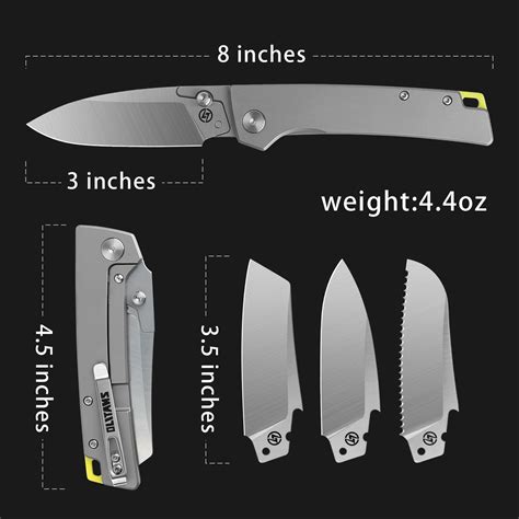 OLITANS T024 Folding Knife for EDC, Replaceable blades Pocket knife, T