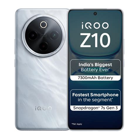 iQOO Z10 5G (Glacier Silver, 8GB RAM, 256GB Storage) | India's Biggest ...