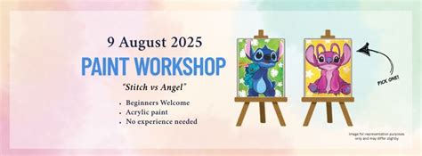 Stitch VS Angel Acrylic Painting Workshop - 9 August 2025, Unit 11 ...