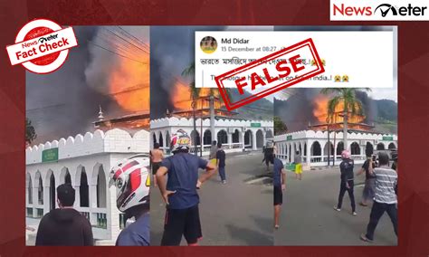 Mosque set on fire in India? No, viral video is from Indonesia