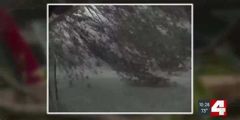 Security video captures toppling trees as tornado blitzes CWE neighborhood