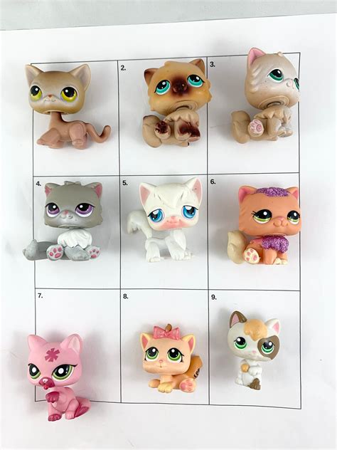 Authentic original littlest pet shop cat and kitten collection u choose – Artofit
