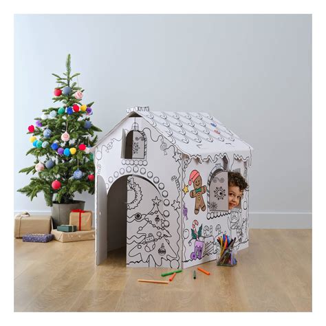Cardboard Gingerbread House Design Ideas - Free Printable