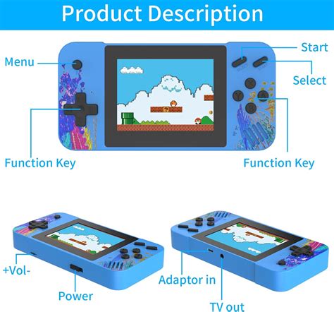 Tihokile Handheld Game Console, Retro Game Console with 800 India | Ubuy
