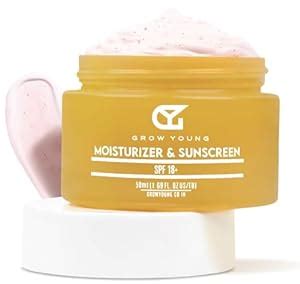 Grow Young Matte Finish SPF 18+ Moisturizer & Sunscreen with Turmeric ...