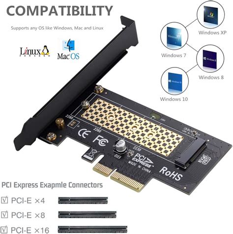 MHQJRH M.2 NVME to PCIe 3.0 x4 Adapter with Aluminum India | Ubuy