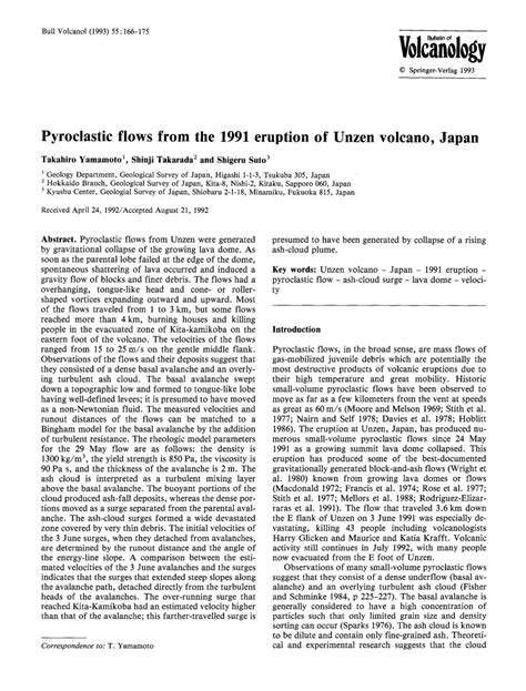 Mount Unzen Pyroclastic Flow 的图像结果