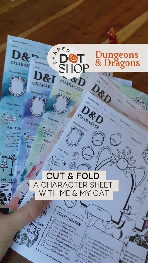 DnD Character Sheet - Instant Download