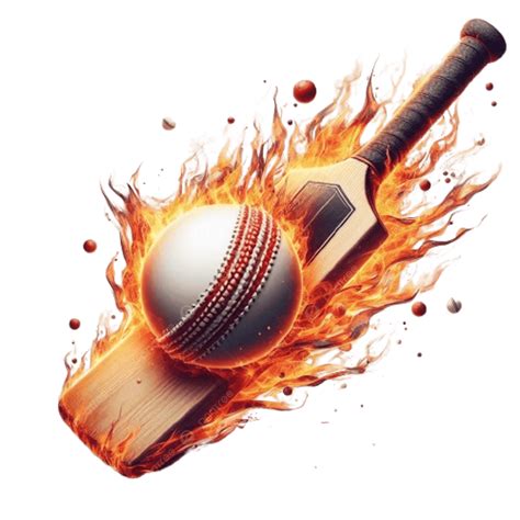 Hot Cricket Bat And Ball, Cricket Season, Hot Game PNG Transparent ...