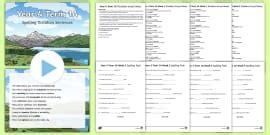 Dictation Words for Grade 5 - Activity Pack - Spelling Test