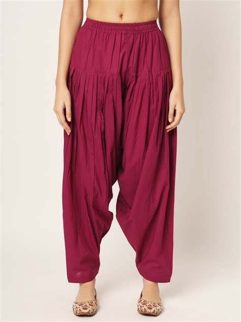 Maroon Patiala Pant – Shuddhistore