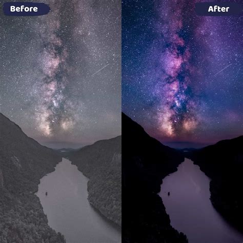 25 Astrophotography Lightroom Night Presets | Milky Way Night Sky ...