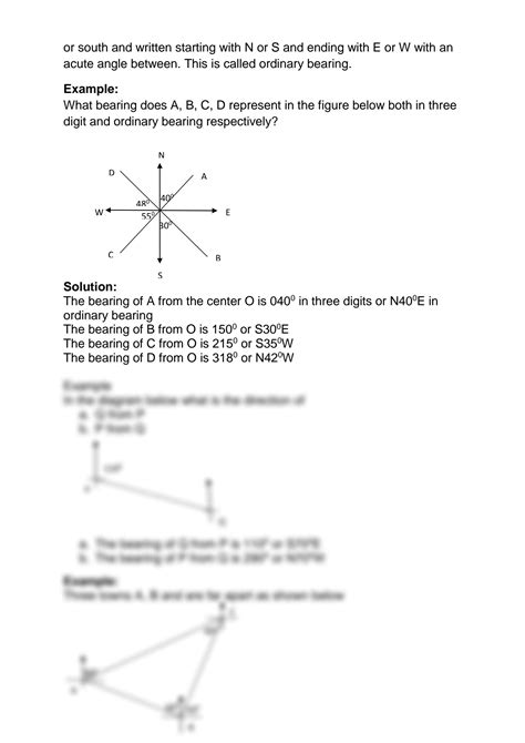 Image result for Core Mathematics Distance Bearing Problem