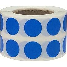 Buy Blue Circle Stickers, 13 mm 1/2 Inch Dot Labels 1000 Pack Online at ...