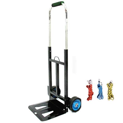 Steel Foldable Folding Shopping Trolley With Anti Puncture Solid Rubber ...