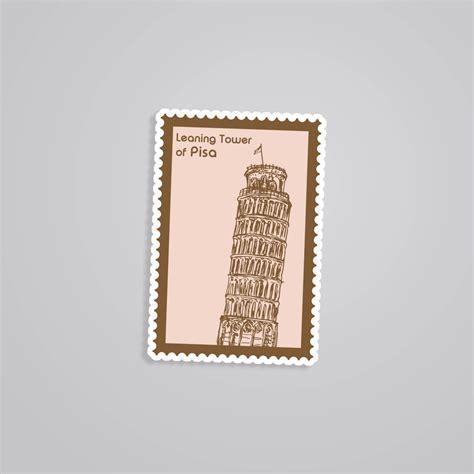 Pisa Tower Stickers - Iconic Landmark